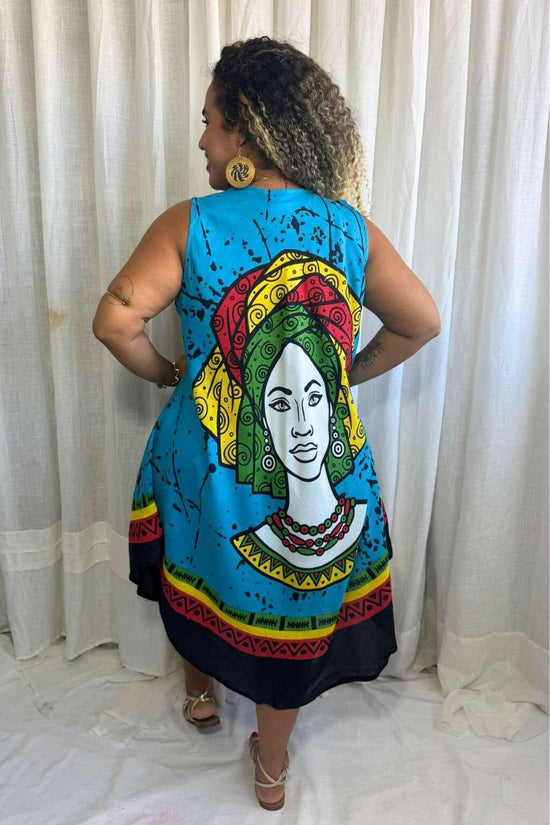 Vestido Trapézio Ajustável Vibe Nzinga Ajustável Coleção Premium 4875