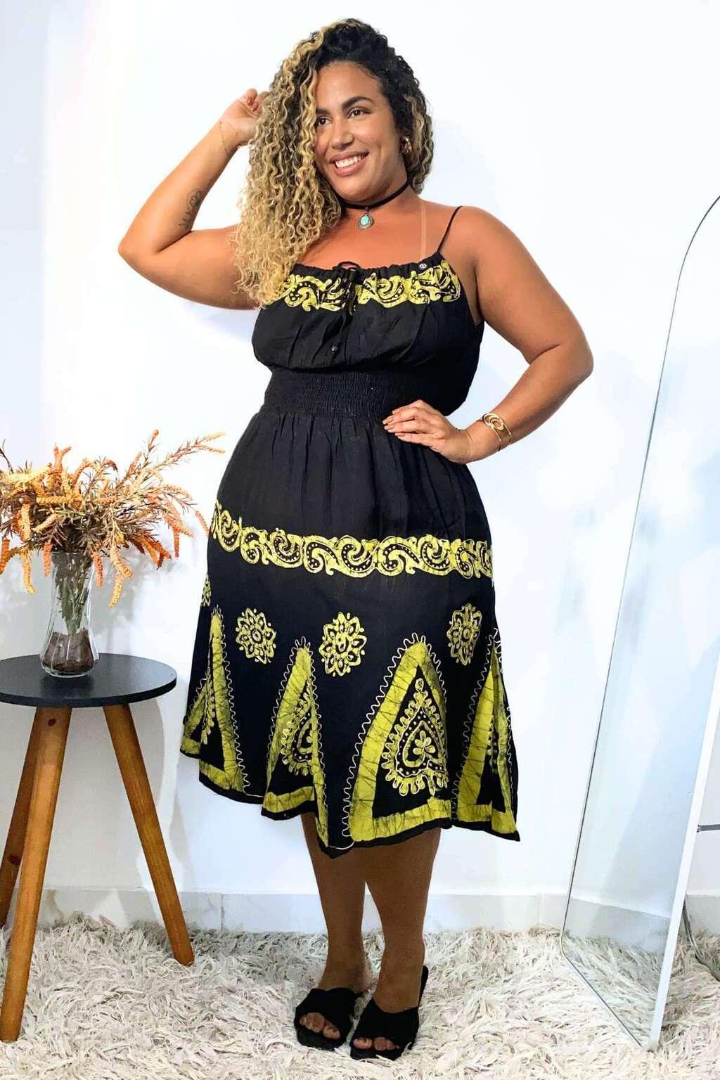 Vestido Black Curto Stone Bordado Coleção Viscose Premium 2575