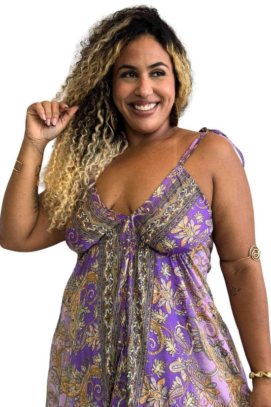 Vestido Longo Vibe Étnica Boho Vintage Coleção Premium 4865