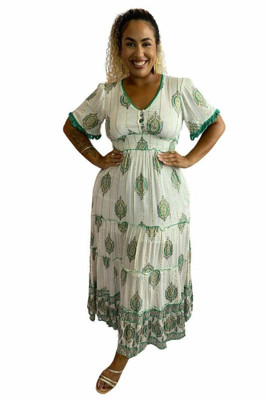 Vestido Longo Luz do Luar Coleção Encanto Boho 1865