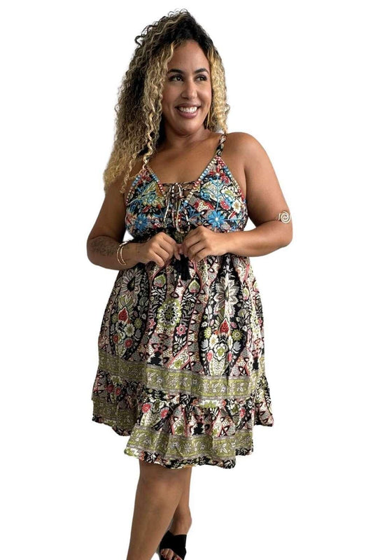 Vestido Curto Sonho Indiano Ajustável Coleção Premium 2164