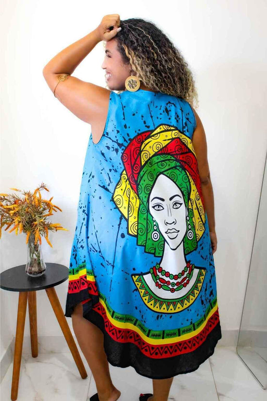 Vestido Trapézio Ajustável Vibe Nzinga Ajustável Coleção Premium 4875