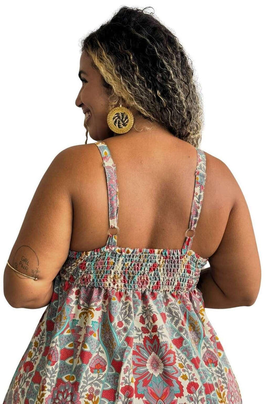 Vestido Curto Sonho Indiano Ajustável Coleção Premium 5979