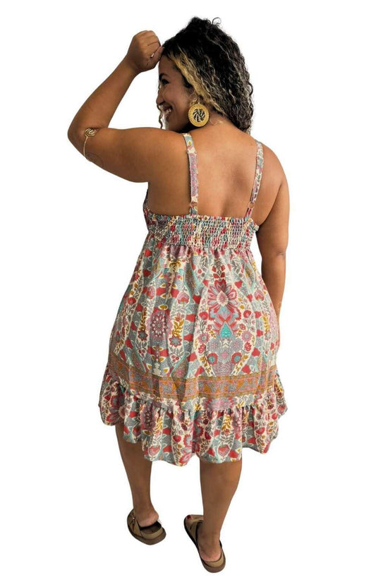 Vestido Curto Sonho Indiano Ajustável Coleção Premium 5979