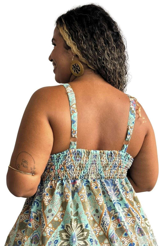 Vestido Curto Sonho Indiano Ajustável Coleção Premium 6602