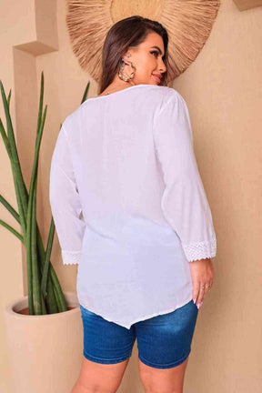 Bata Branca Encanto Boho Nature Manga Longa - Indra Moda Indiana