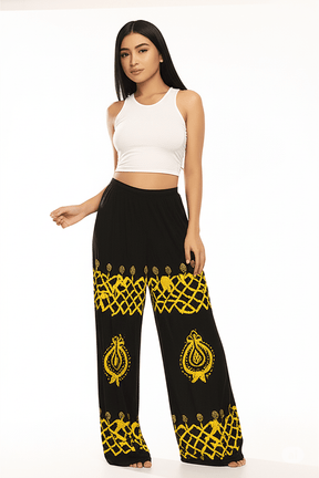 Calça Black Indiana Saruel Bordada Conforto e Estilo - Indra Moda Indiana