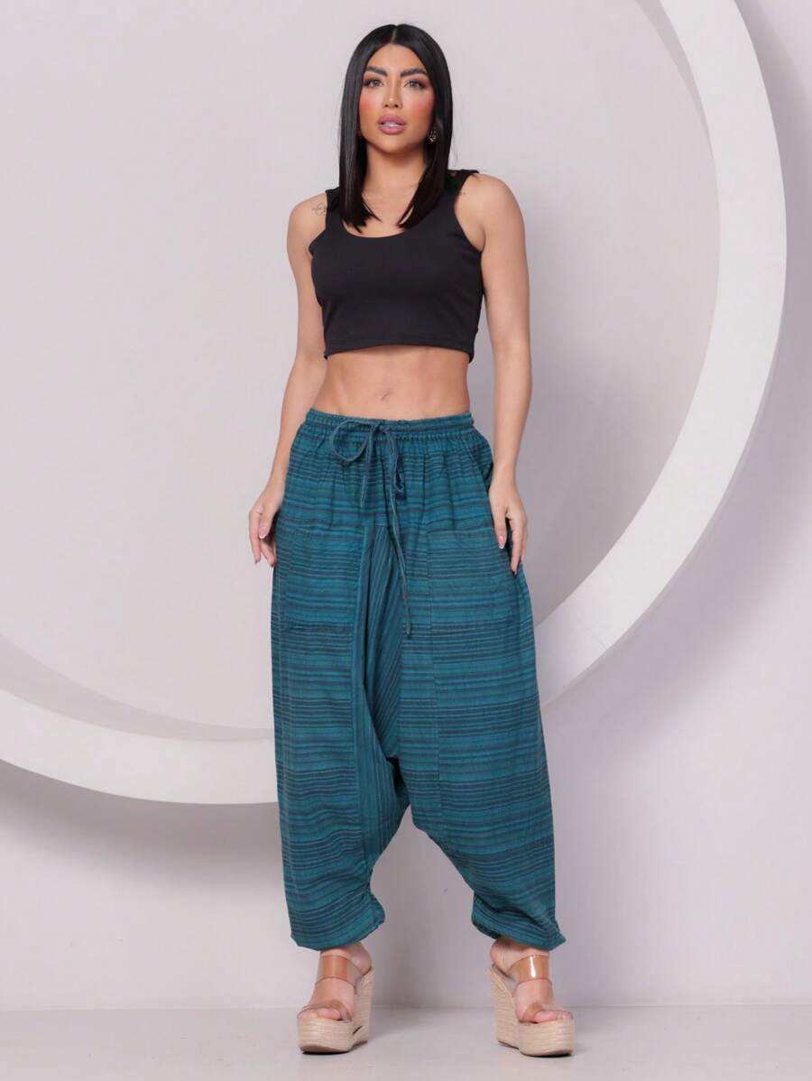 Calça Saruel Ganesha - Indra Moda Indiana