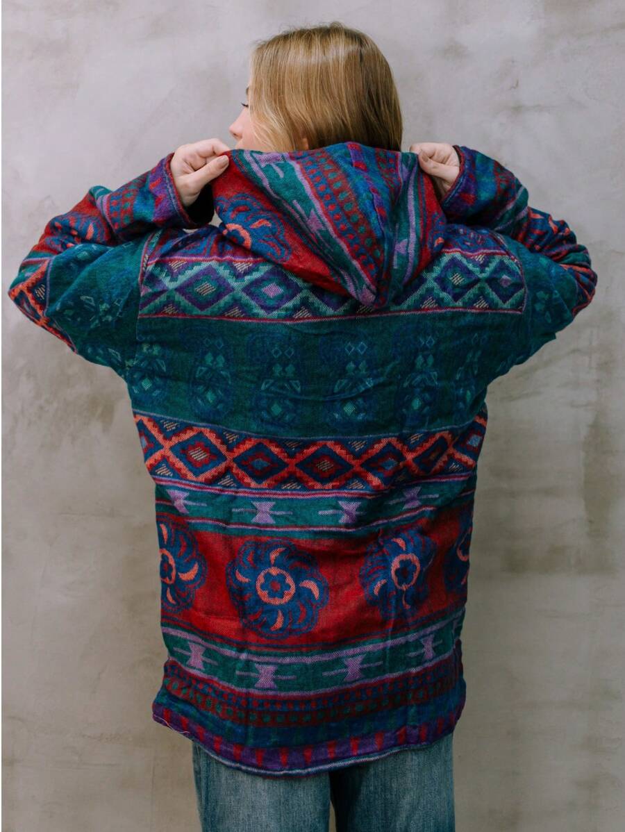 Casaco com capuz boho chic killa - Indra Moda Indiana