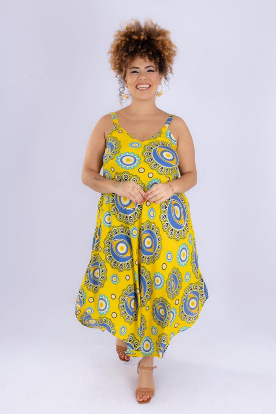 Vestido Trapézio Ajustável Espirito Etnico Soltinho Viscose Coleção Premium 9186