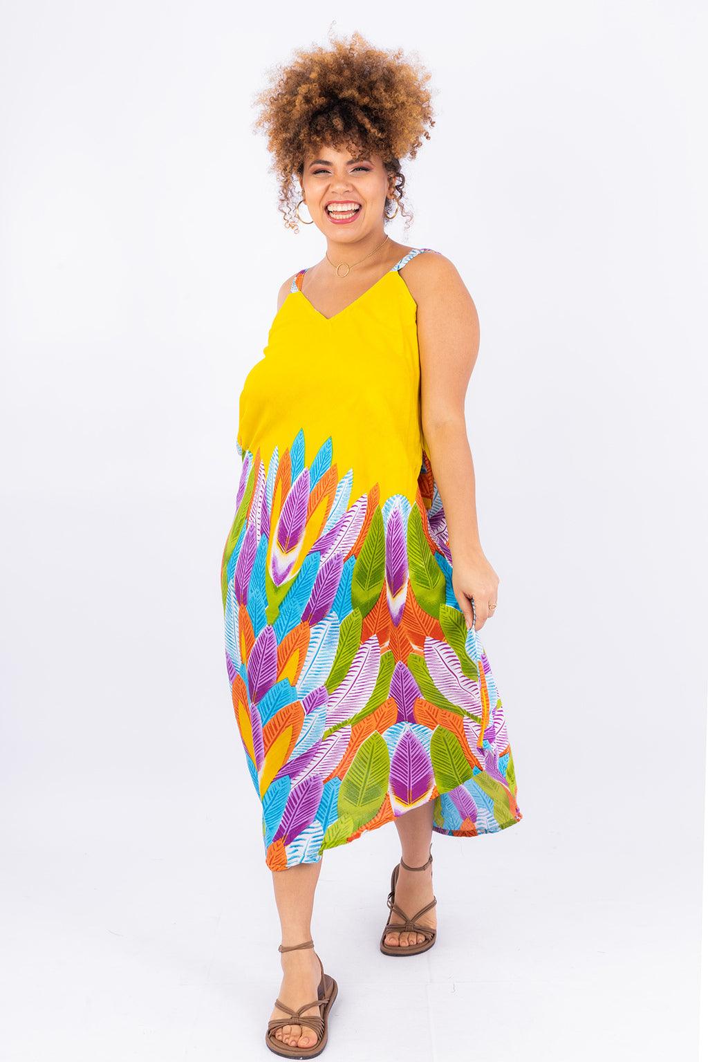 Vestido Alegria de Verão Viscose Ajustável Coleção Premium 540