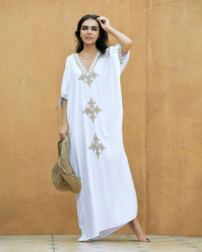 Kaftan Bordado Horizonte - Indra Moda Indiana