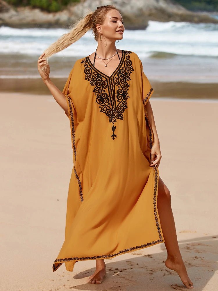 Kaftan Bordado Horizonte - Indra Moda Indiana