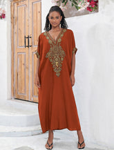 Kaftan Bordado Horizonte - Indra Moda Indiana