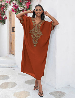 Kaftan Bordado Horizonte - Indra Moda Indiana