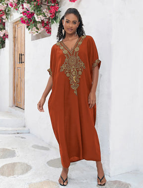 Kaftan Bordado Horizonte - Indra Moda Indiana