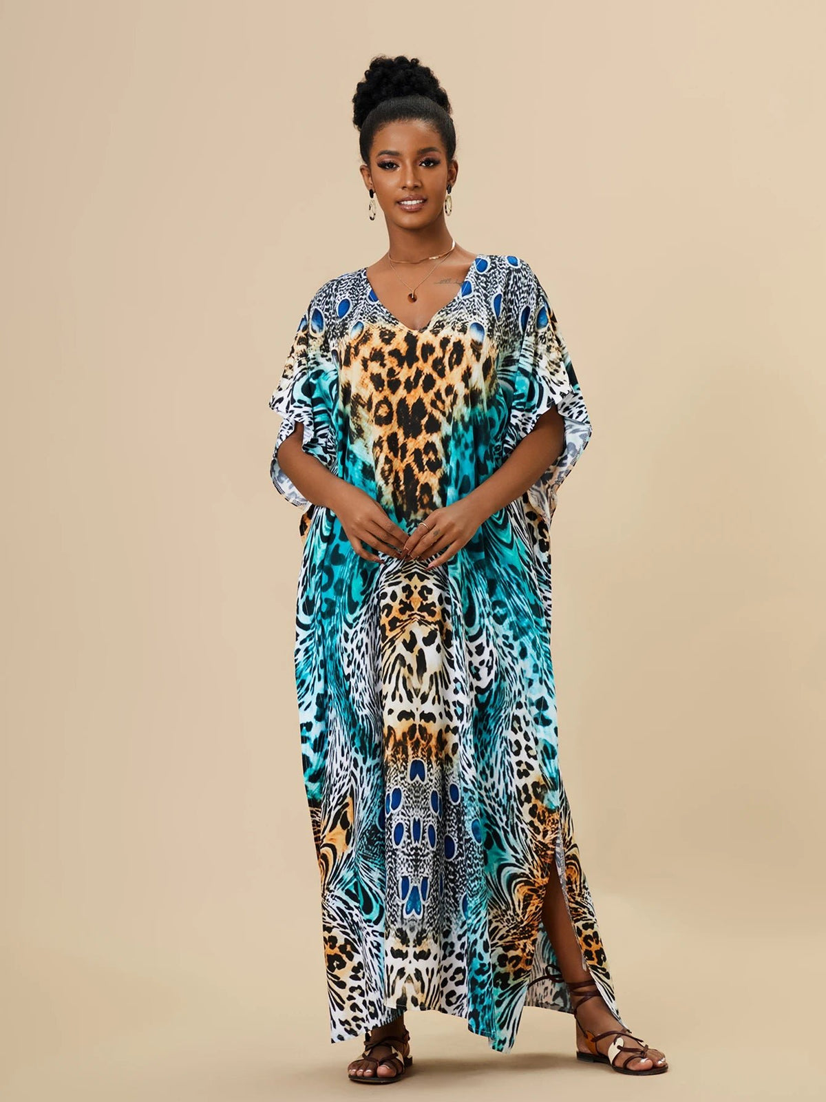 Kaftan Elegance Safari - Indra Moda Indiana