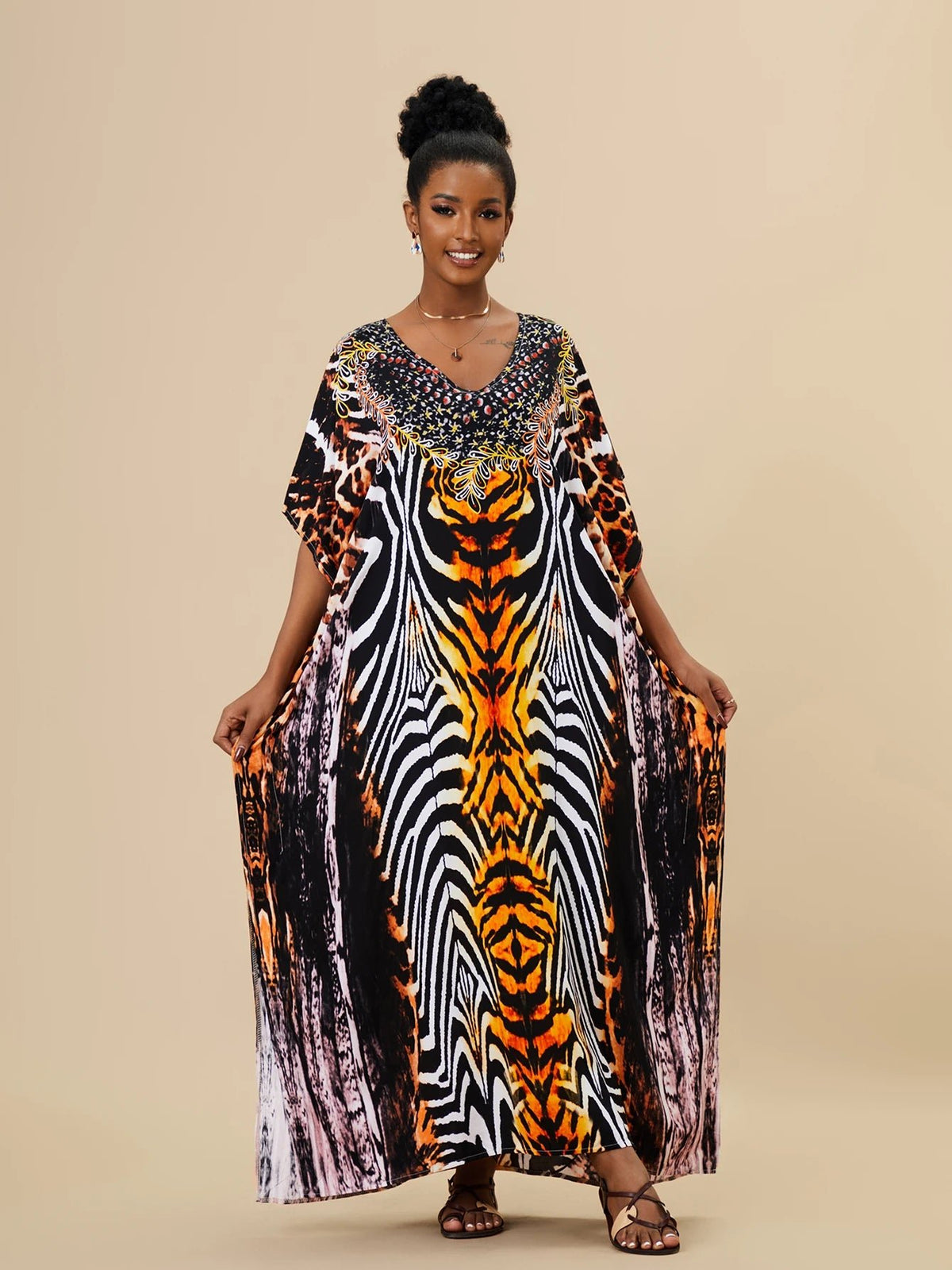 Kaftan Elegance Safari - Indra Moda Indiana