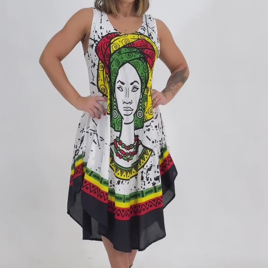 Vestido Trapézio Ajustável Vibe Nzinga Ajustável Coleção Premium.