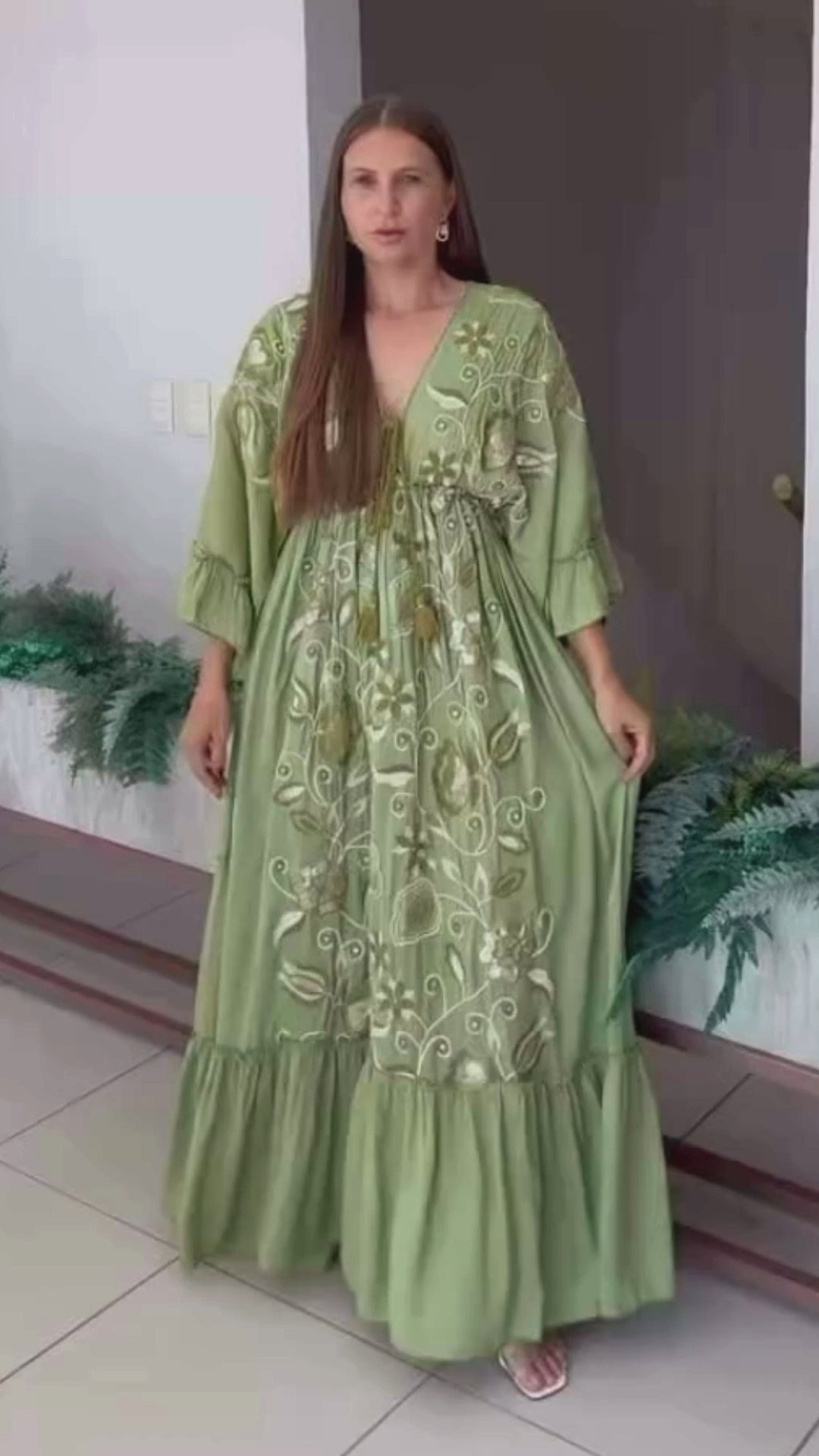 Vestido Longo Brisa Bohemia Bordado