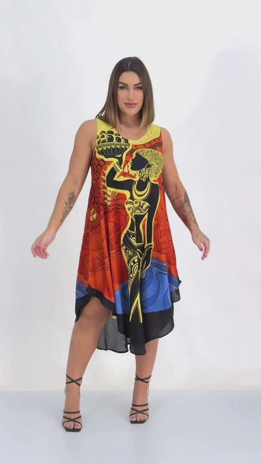 Vestido Trapézio Ajustável Vibe Nzinga Ajustável