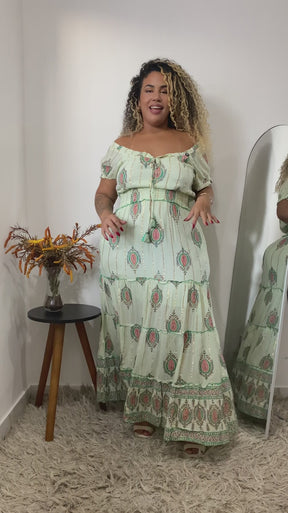 Vestido Boho Chic Longo Luz do Luar