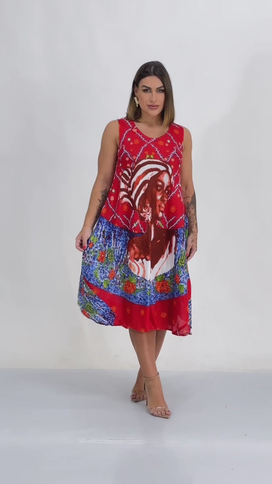 Vestido Trapézio Ajustável Vibe Indiana Ajustável