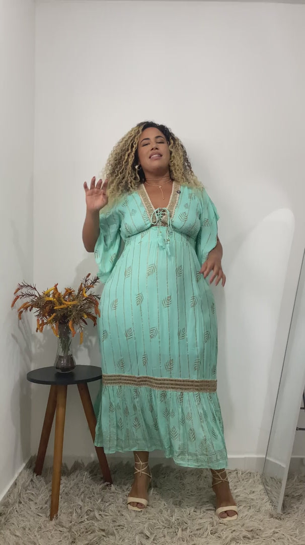 Vestido Boho Longo Floresta Bohemica