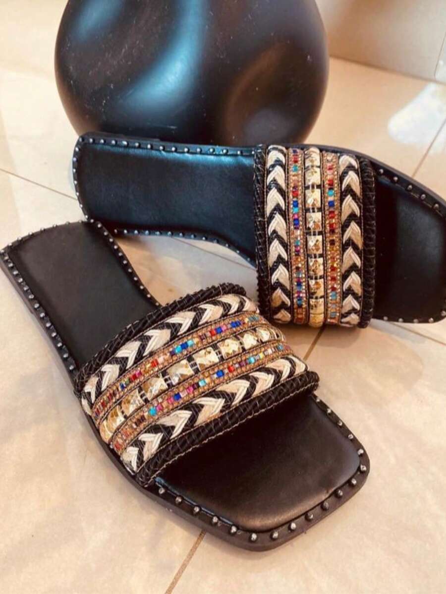 Rasteira Brilho Étnico - Indra Moda Indiana