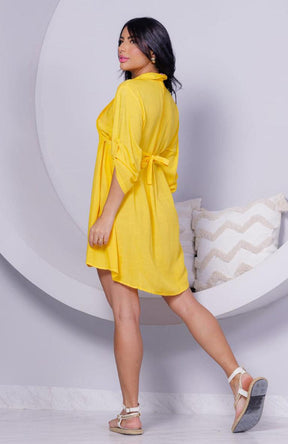 Túnica Bata Indiana chamise Viscose Manga 3/4 Coleção Premium 6407 - Indra Moda Indiana