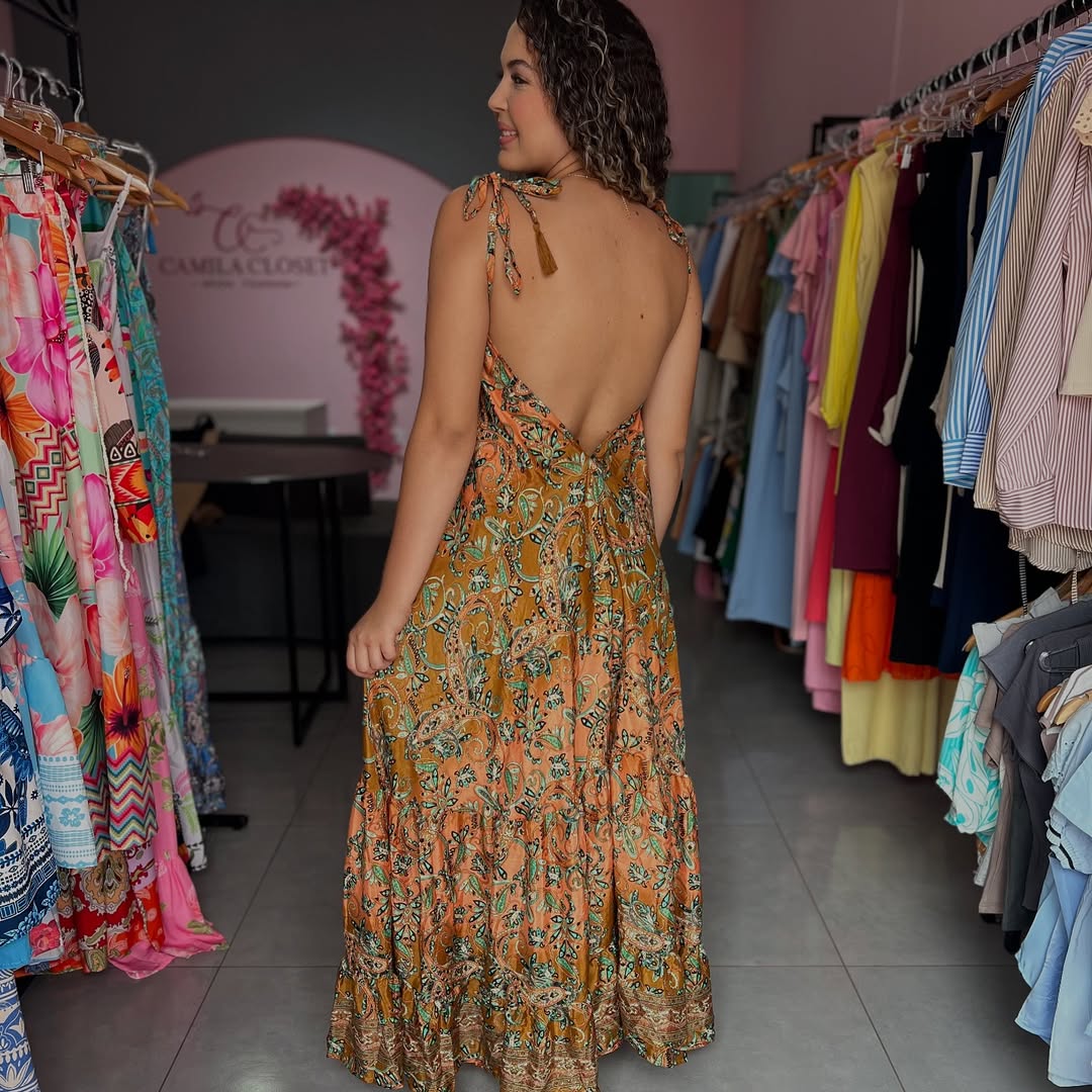 Vestido Ametista Boêmia - Indra Moda Indiana