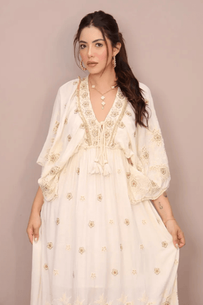 Vestido Areias Douradas - Indra Moda Indiana
