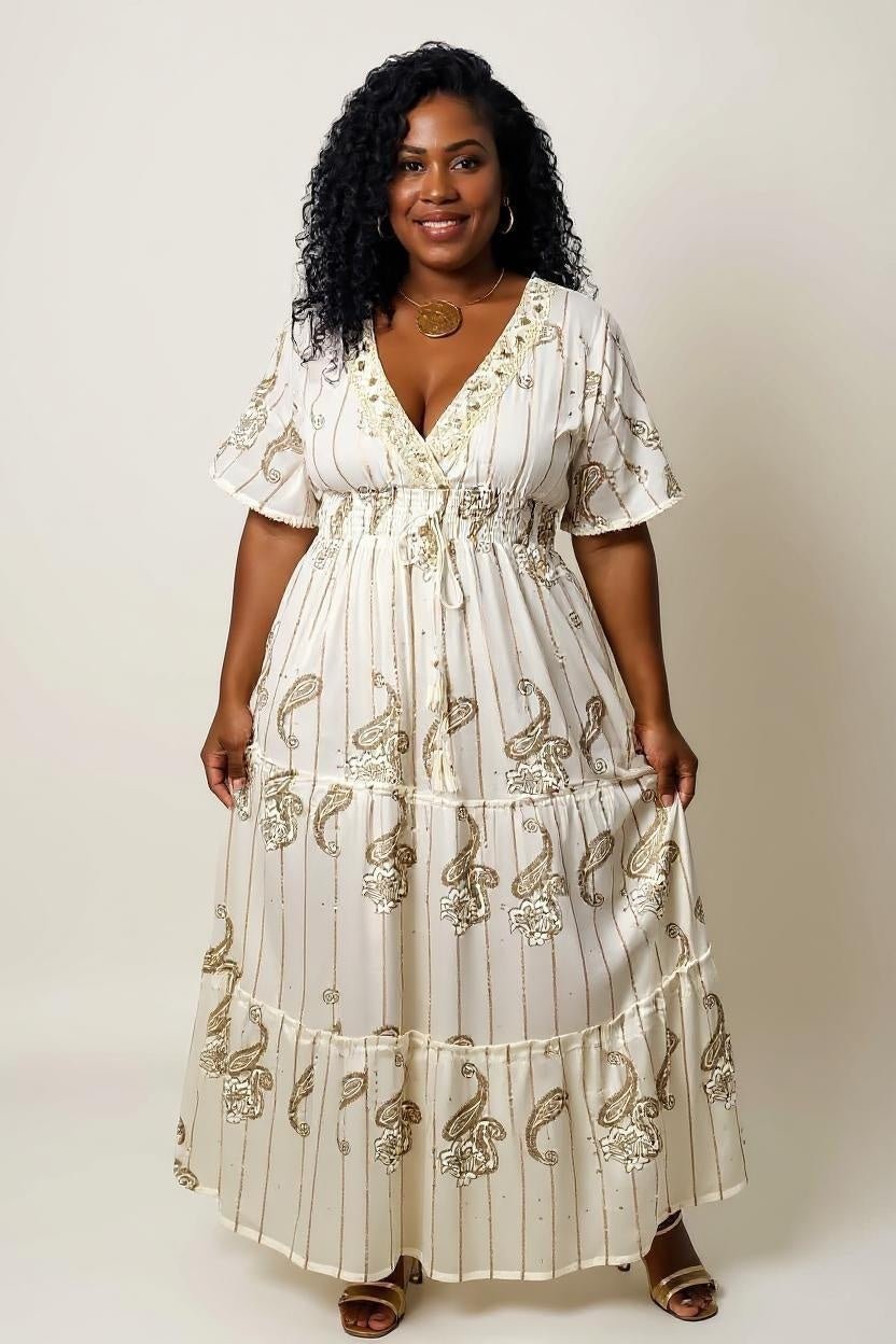 Vestido Boho Alvorecer Bohemico - Indra Moda Indiana