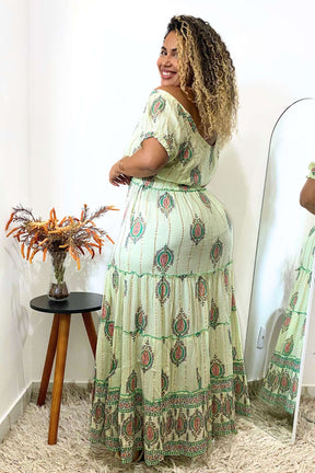 Vestido Boho Chic Longo Luz do Luar - Indra Moda Indiana