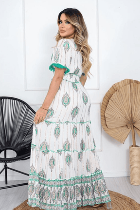 Vestido Boho Chic Longo Luz do Luar - Indra Moda Indiana