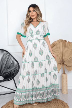 Vestido Boho Chic Longo Luz do Luar - Indra Moda Indiana