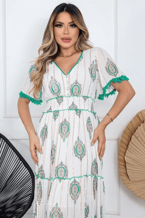 Vestido Boho Chic Longo Luz do Luar - Indra Moda Indiana