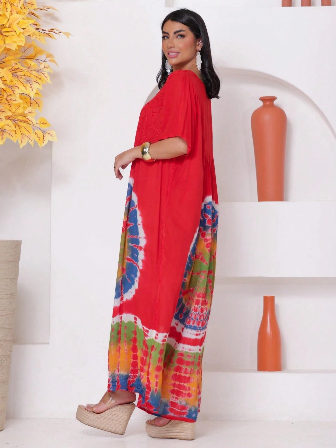 Vestido Boho Conforto Plus Size Tay - die - Indra Moda Indiana
