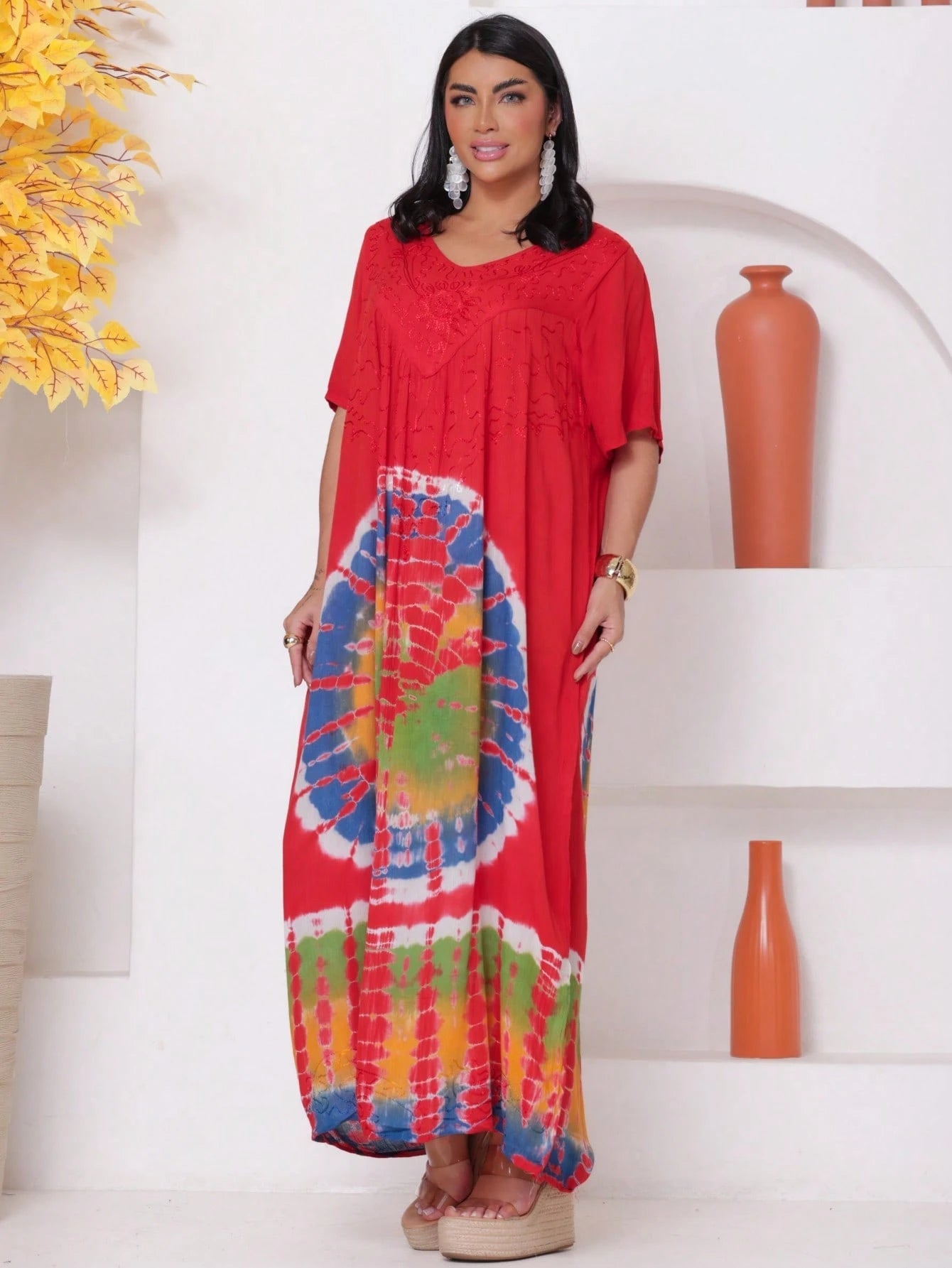 Vestido Boho Conforto Plus Size Tay - die - Indra Moda Indiana