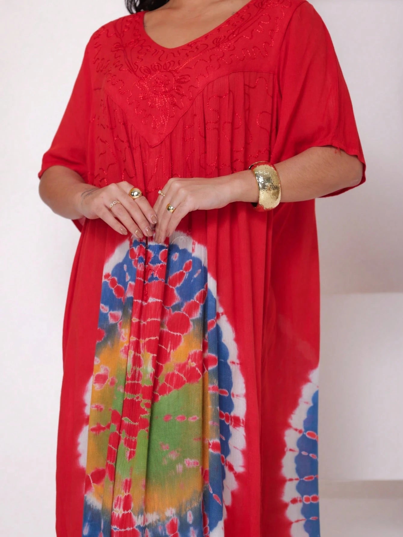 Vestido Boho Conforto Plus Size Tay - die - Indra Moda Indiana