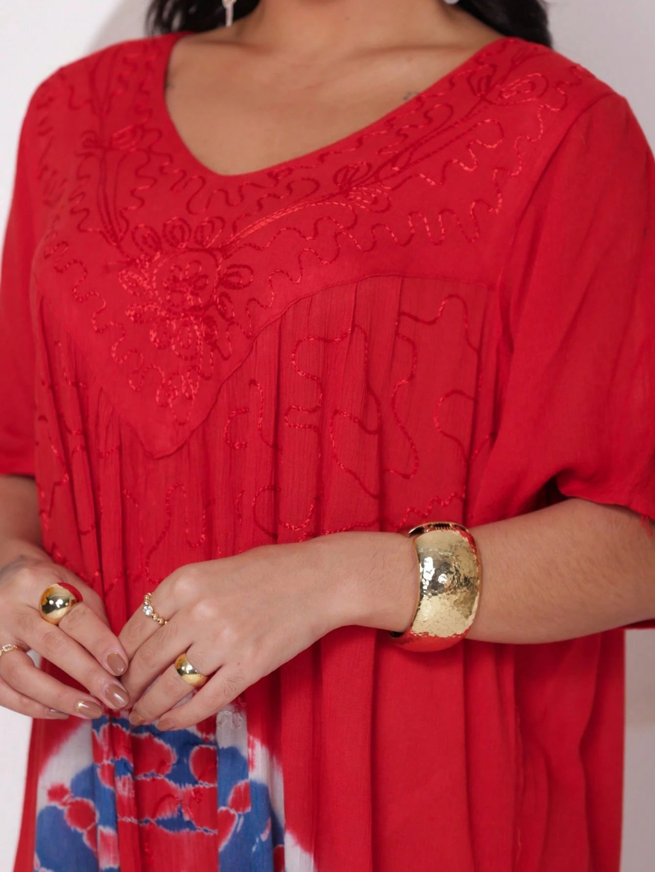 Vestido Boho Conforto Plus Size Tay - die - Indra Moda Indiana
