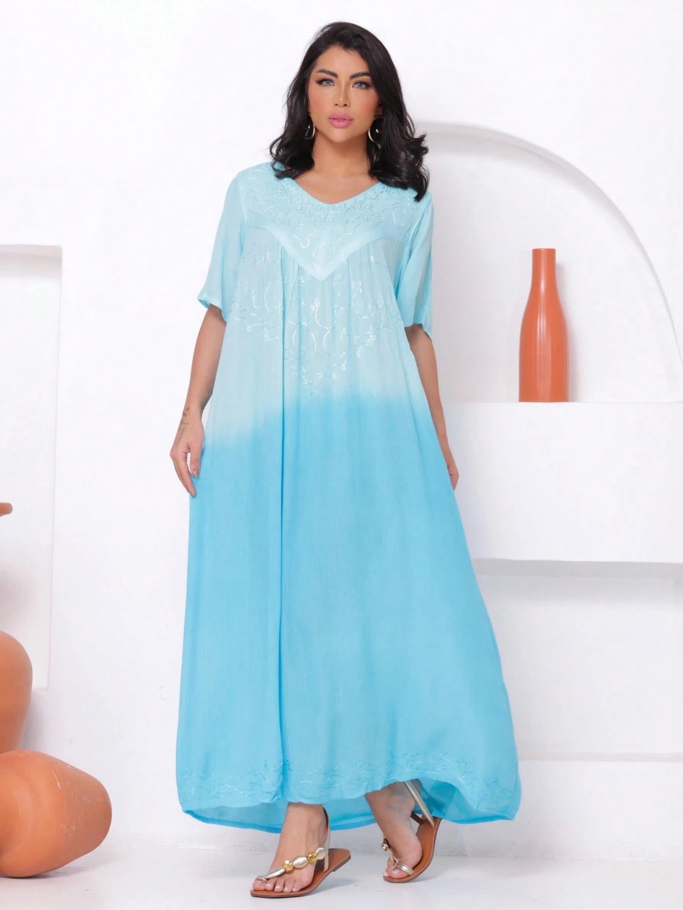 Vestido Boho Conforto Plus Size Tay - die - Indra Moda Indiana