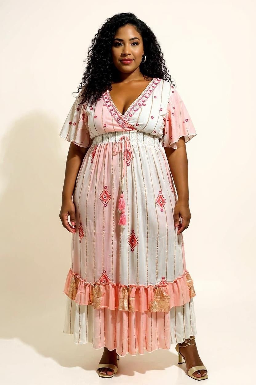 Vestido Boho Longo Encanto em Dubai - Indra Moda Indiana