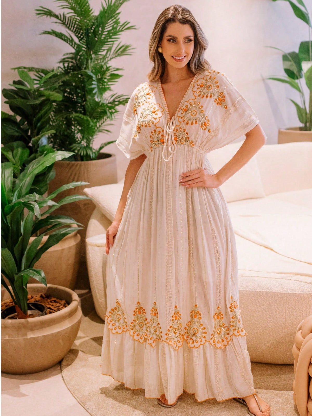Vestido Boho Longo Yasmin - Indra Moda Indiana