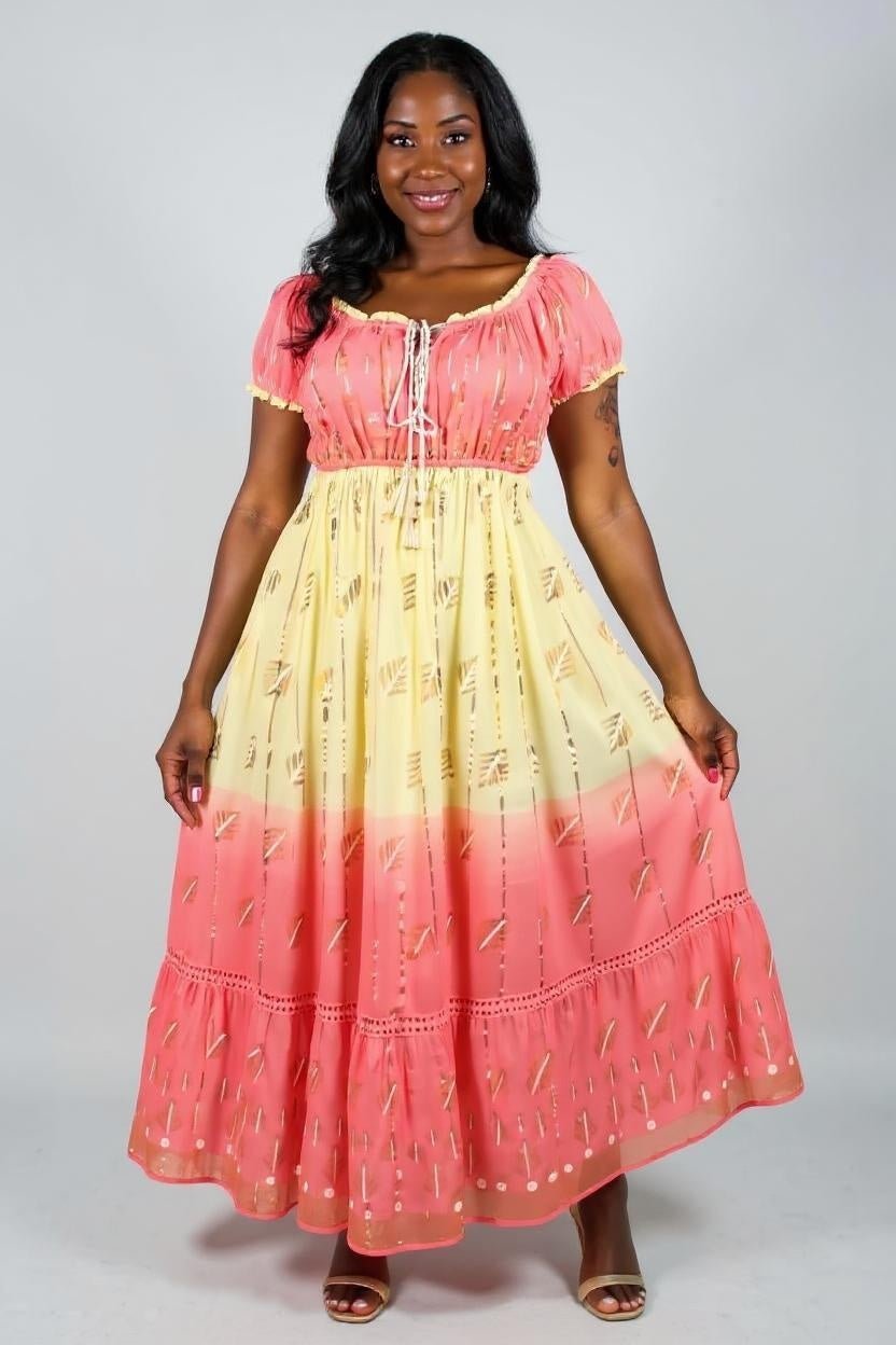 Vestido Boho Sintonia do Alvorecer - Indra Moda Indiana