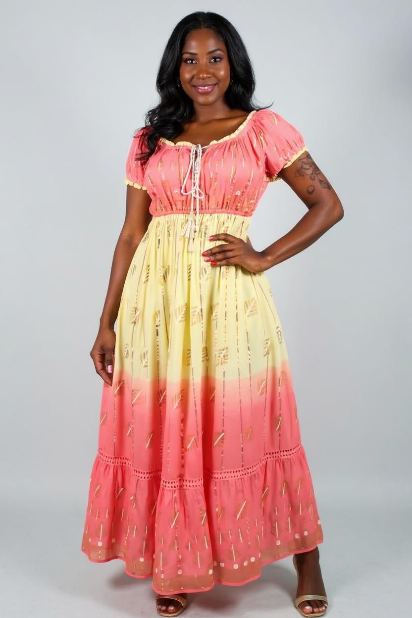 Vestido Boho Sintonia do Alvorecer - Indra Moda Indiana