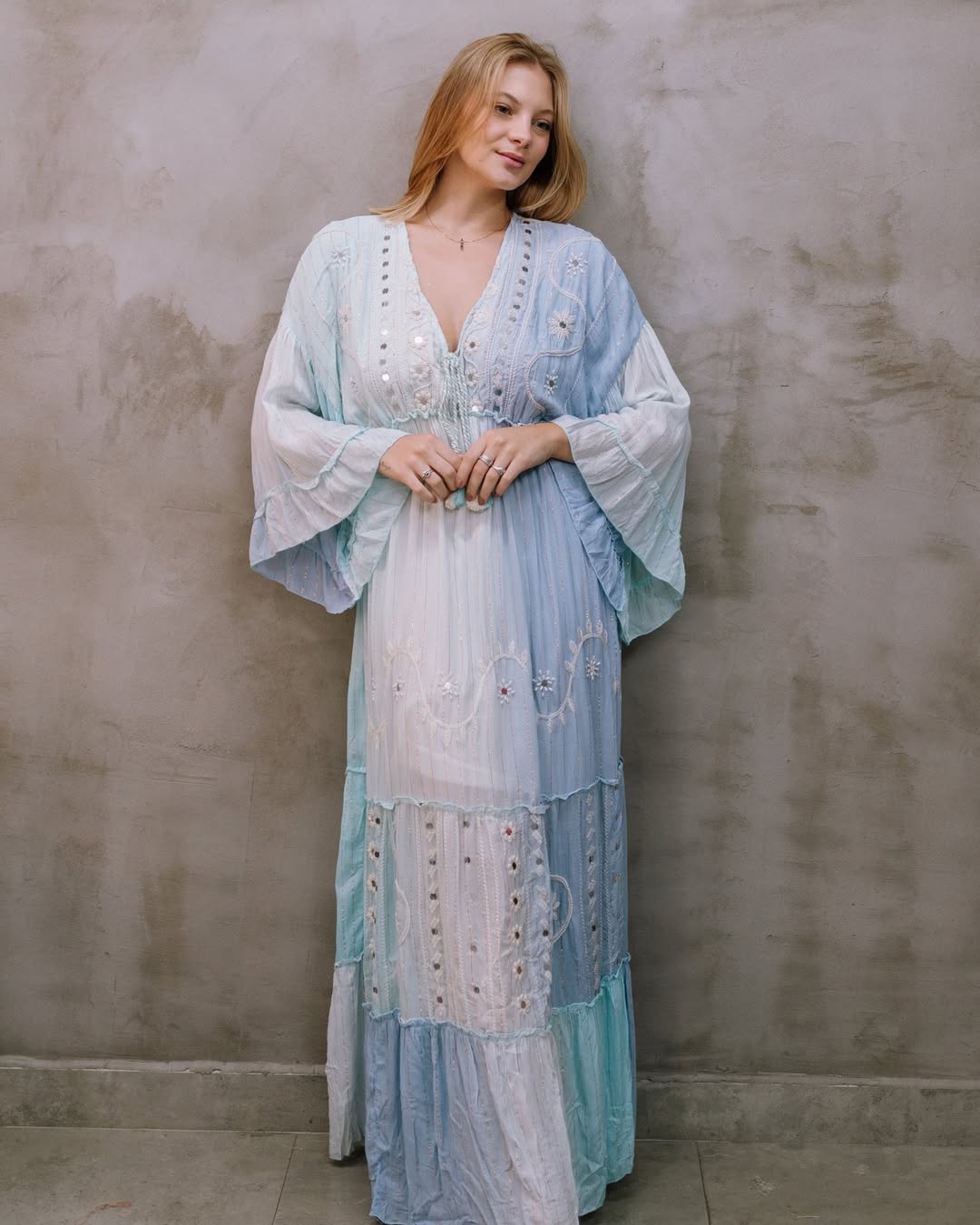 Vestido Céu Sereno - Indra Moda Indiana