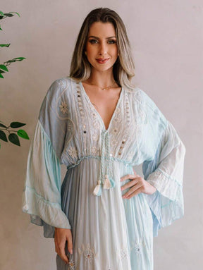 Vestido Céu Sereno - Indra Moda Indiana