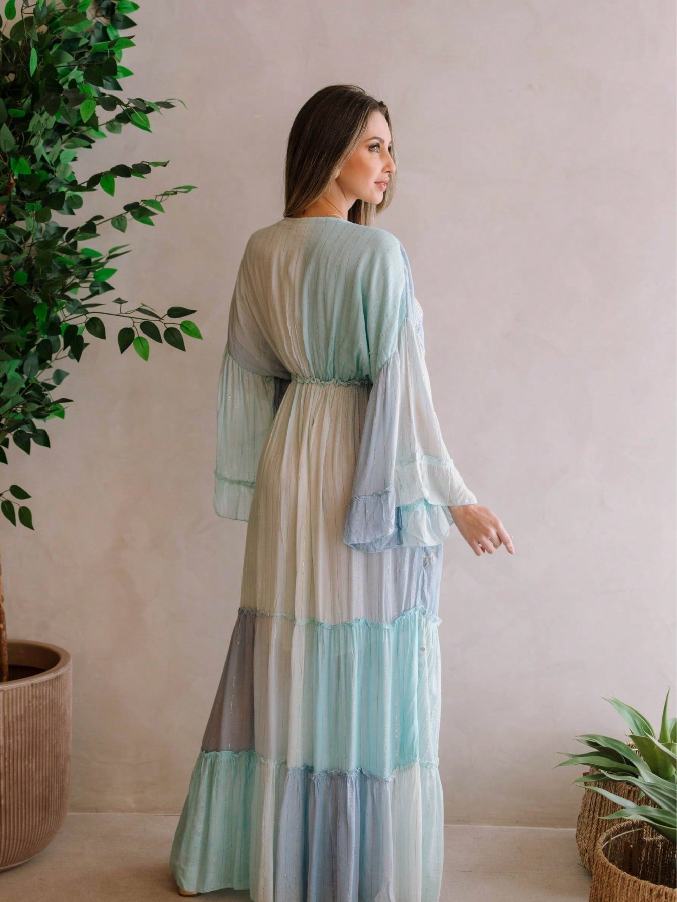 Vestido Céu Sereno - Indra Moda Indiana