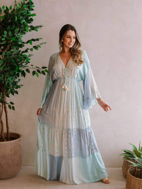 Vestido Céu Sereno - Indra Moda Indiana